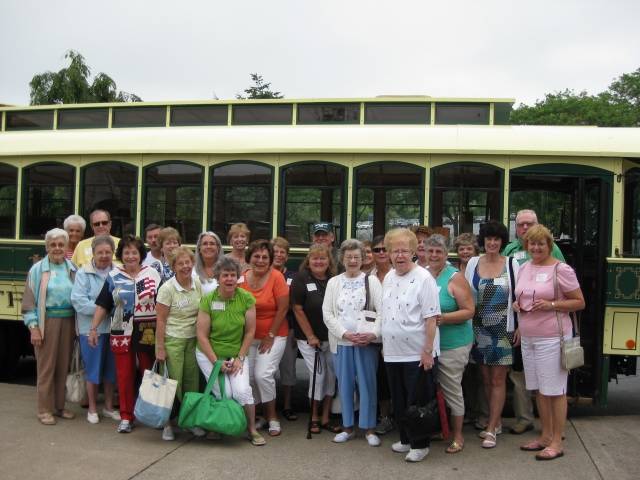 Our group of 25 started the day with the Hershey Trolley Works tour.
