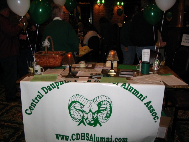 Our registration table at the After-Party at Gilligans Restaurant sold Discount Cards and 50/50 tickets.