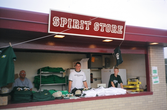 CDs School Store had a variety of items for sale, including special 50th Anniversary logo shirts.
