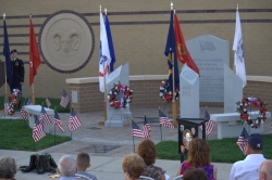 Veterans Memorial Dedication ceremony, May 2012.
